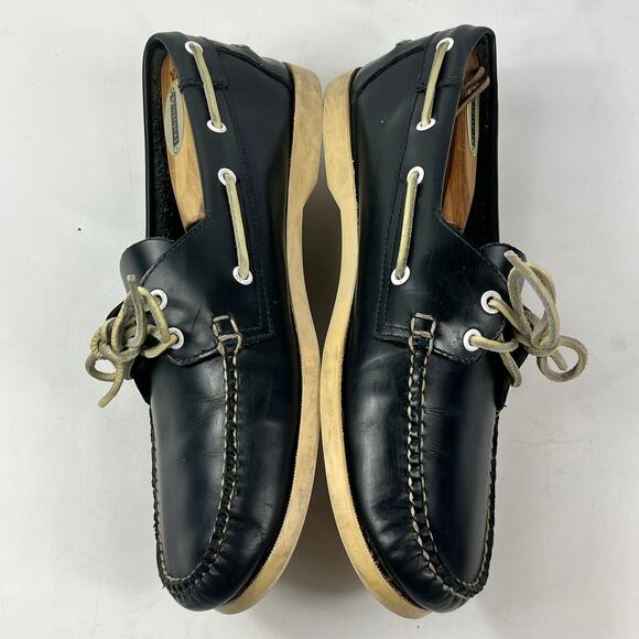 Brooks Brothers Leather Deck Boat Shoes Mens Casual Nautical Footwear Size 11 - Picture 4 of 14